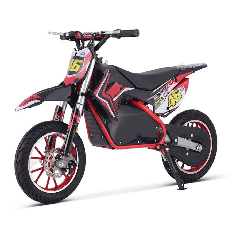 Puviter Citycoco Electric Dirt Bike Kids Scooter ED B004 800W Red/Black