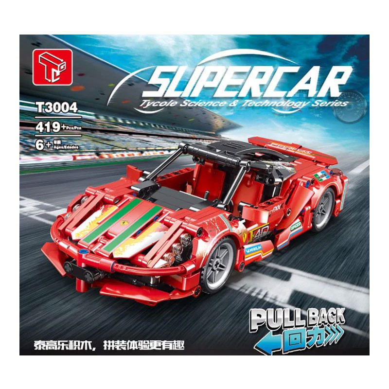 Constructor Supercar Red T3004
