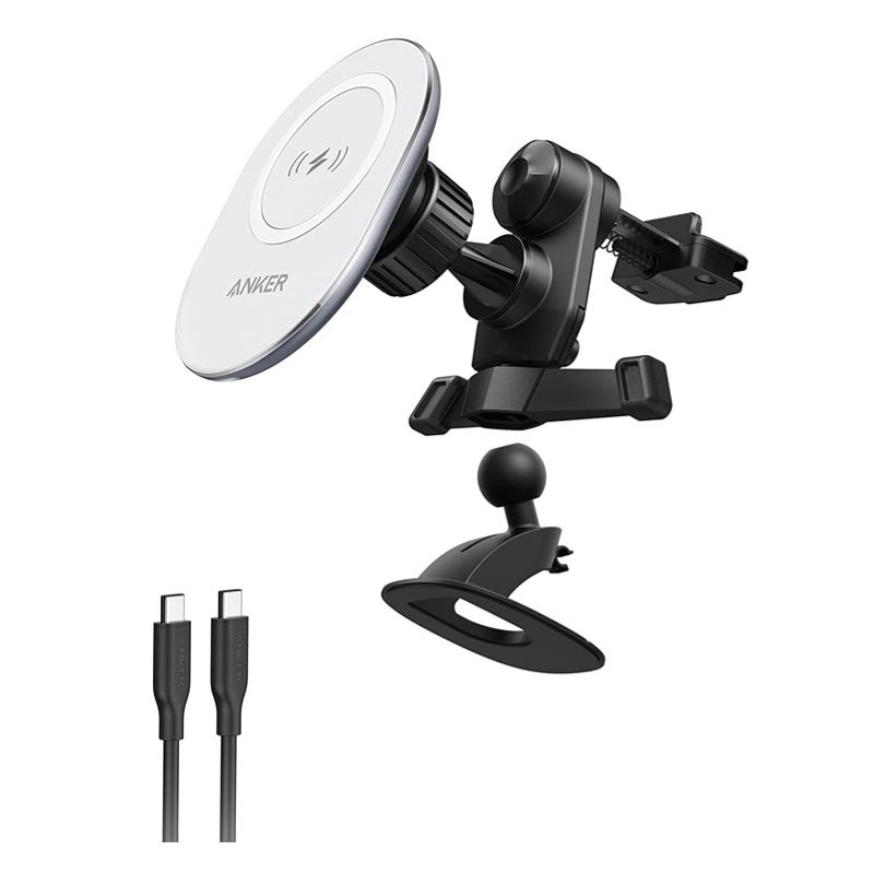 Anker PowerWave Magnetic Car Charging Mount White (A2931)