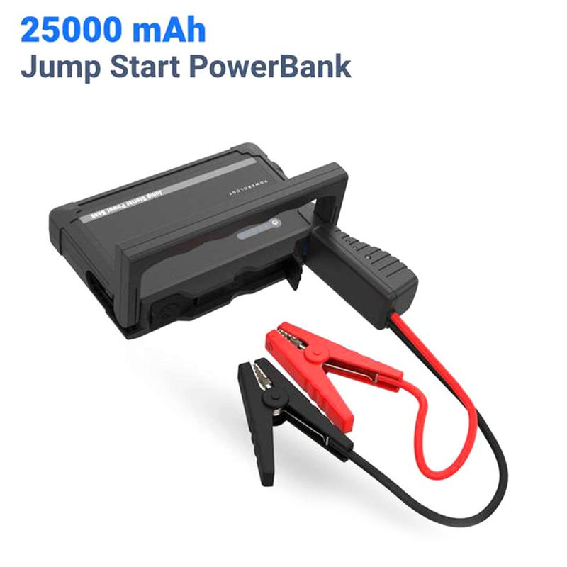 POWEROLOGY Multi-Port Jump Start Power Bank 25000mAh 1000A - Black