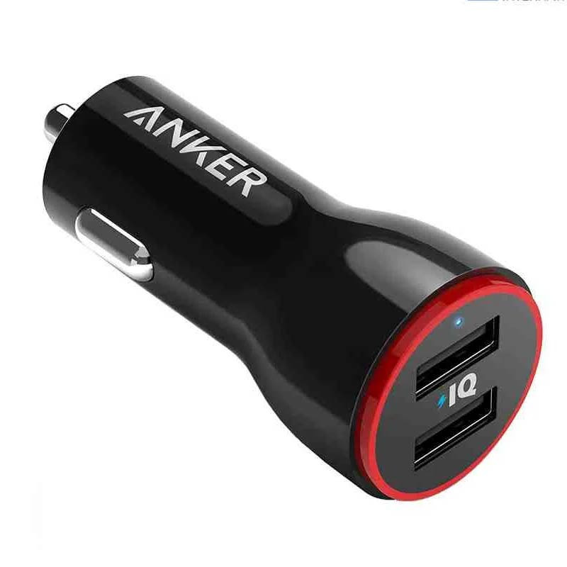 Anker PowerDrive 2 24W 2-Port Car Charger Black