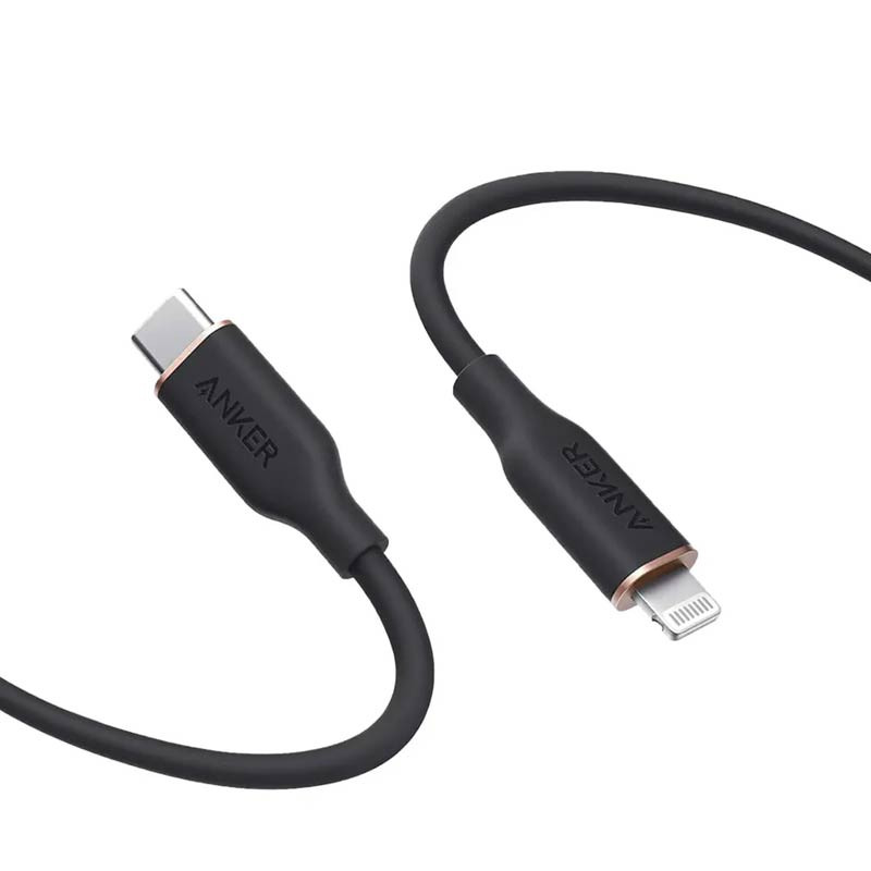 Anker PowerLine III Flow USB-C to Lightning Cable 0.9m Black