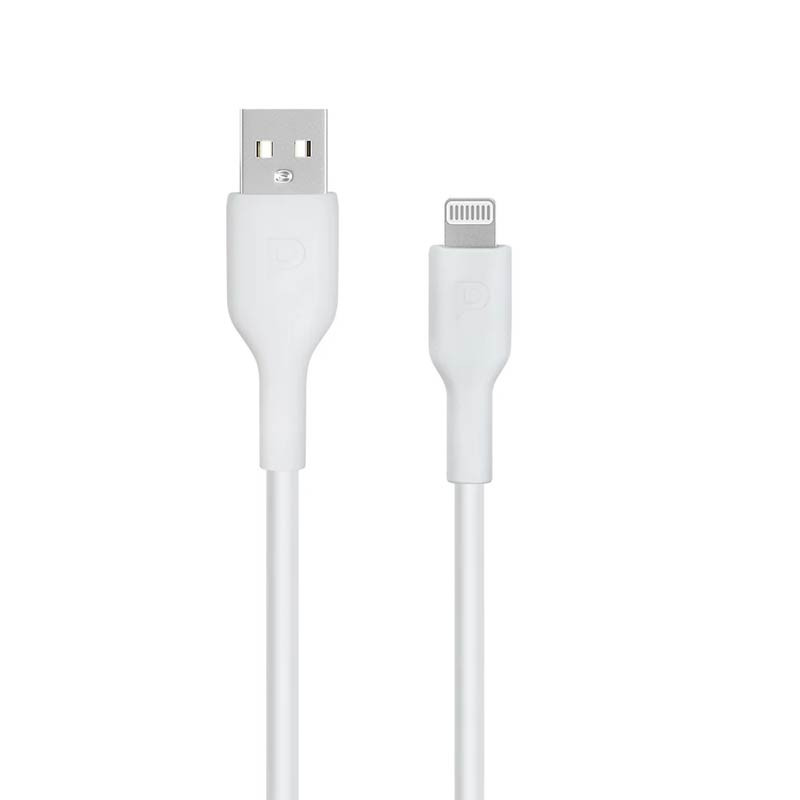 Powerology PVC MFI USB-A to Lightning Cable 1.2m White