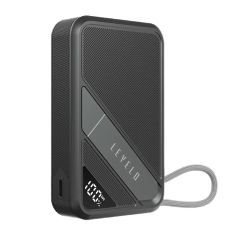 Levelo AirLink 10000mAh Portable Qi2 MagSafe Power Bank With Kickstand