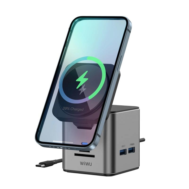 Wiwu 9in1 Docking Station With Wireless Charger WI-W025