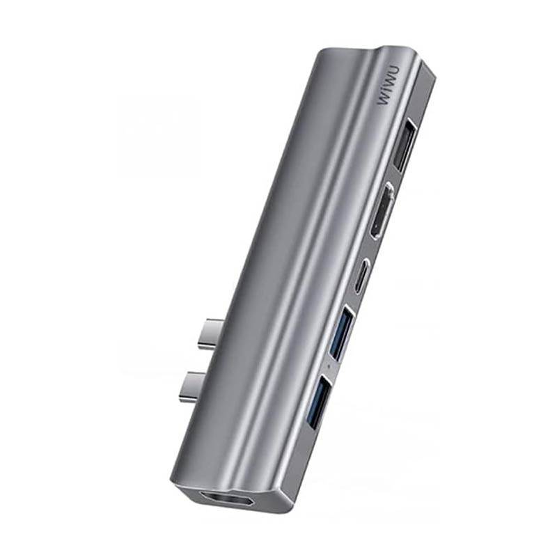 Wiwu T9 USB-C HUB 8 in 1 Gray