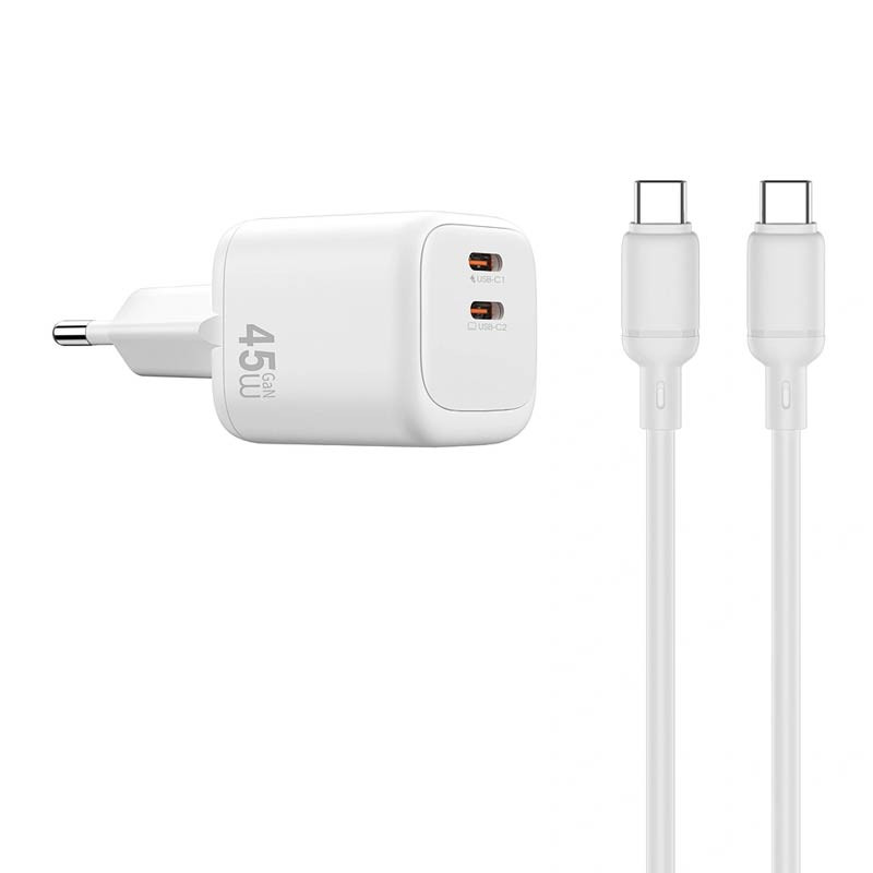 Wiwu Cube 45W Charger 2C + Cable (WI-G025)